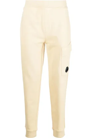 C.P. Company Pantalon de jogging en coton à plaque logo