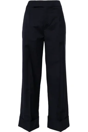 Sa Su Phi Pantalon en laine à taille haute