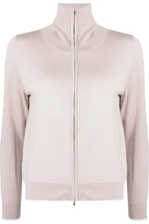 N.PEAL Cardigan à col italien