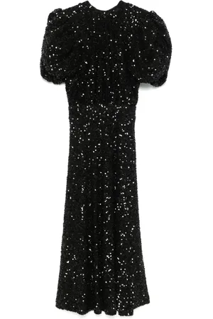 ROTATE Robe mi-longue à sequins