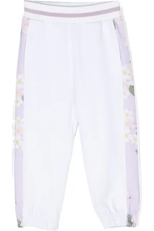 MONNALISA Pantalon de jogging en coton à bandes contrastantes