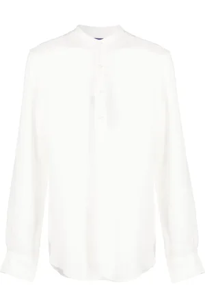 Ralph Lauren Chemise en lin à col officier