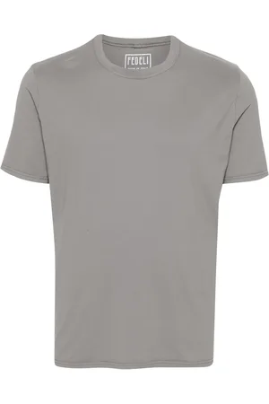 FEDELI T-shirt en coton à manches courtes