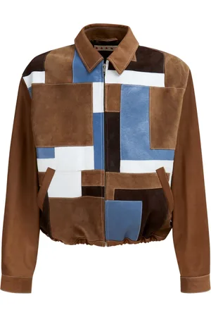 Marni Veste en cuir à design patchwork