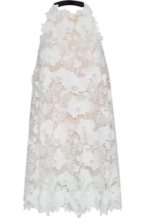 Oscar de la Renta Robe Orchid à broderies