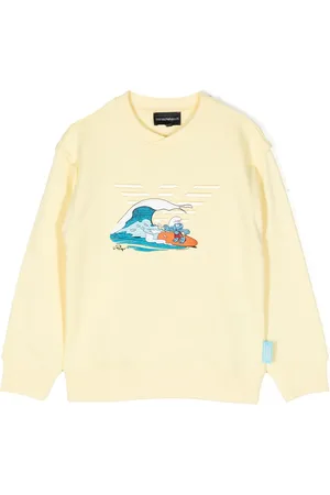 Emporio Armani X Smurfs sweat en coton