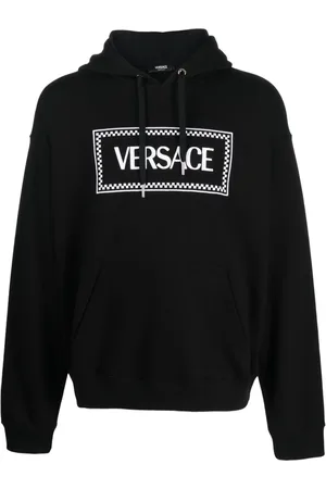 VERSACE Hoodie à logo 90s Vintage brodé