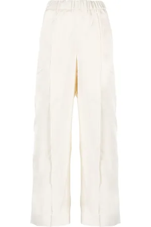 Jil Sander Pantalon ample à taille élastiquée