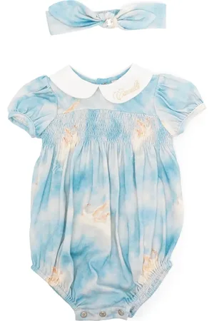 Roberto Cavalli Trousseau de naissance en coton à imprimé graphique