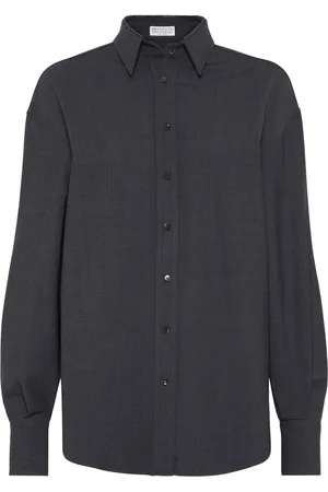 Brunello Cucinelli Chemise à ornements métalliques