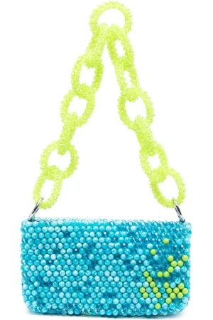 GERMANIER Sac porté épaule à ornements de perles