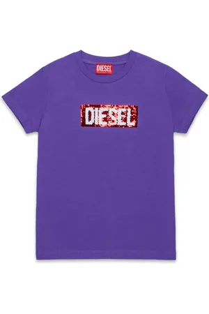 Diesel T-shirt en coton à sequins