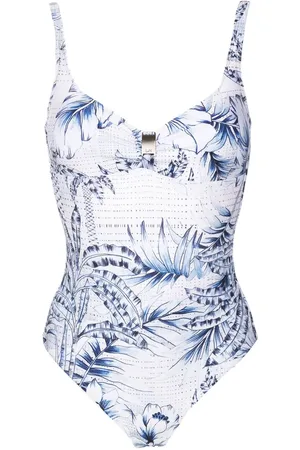 Lygia & Nanny Maillot de bain à imprimé palmier