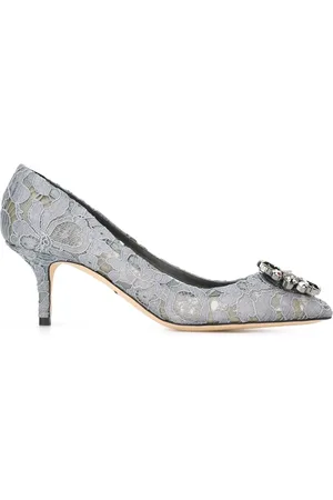 Dolce & Gabbana Escarpins en dentelle à ornement de strass