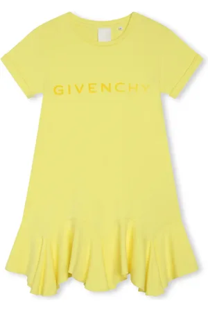 Givenchy Robe évasée en coton à logo imprimé