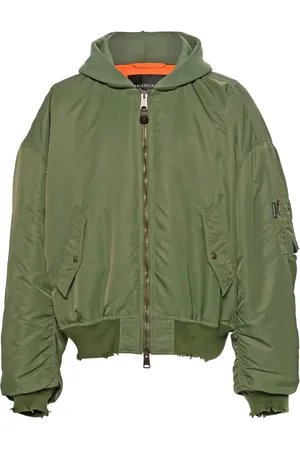 Balenciaga Veste bomber à effet usé