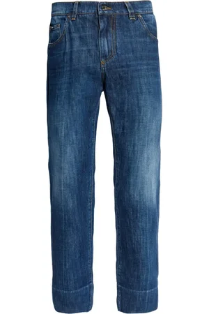 Dolce & Gabbana Jean droit à plaque logo