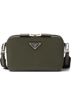 Prada Petit sac à bandoulière Brique en cuir