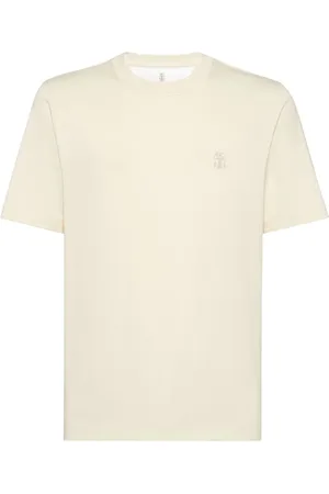 Brunello Cucinelli T-shirt en jersey à logo imprimé