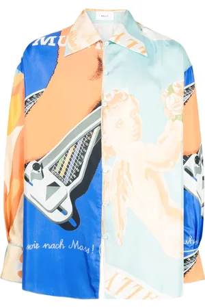 Bally Chemise en soie à imprimé abstrait