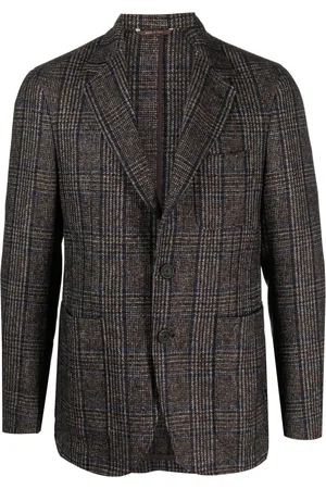 CANALI Blazer boutonné à carreaux