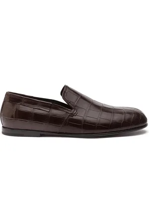 Dolce & Gabbana Mocassins en cuir à effet peau de crocodile