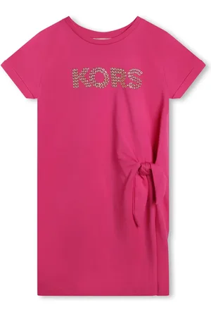 Michael Kors Robe courte en coton à logo strassé
