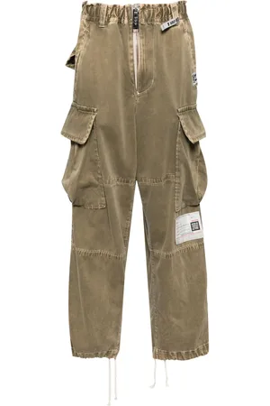 Maison Mihara Yasuhiro Pantalon cargo à patch logo