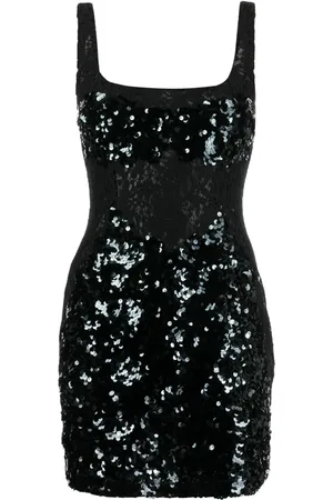 Cynthia Rowley Robe courte brodée de sequins