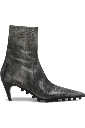 Marni Bottines Spike en cuir à effet de crocodile