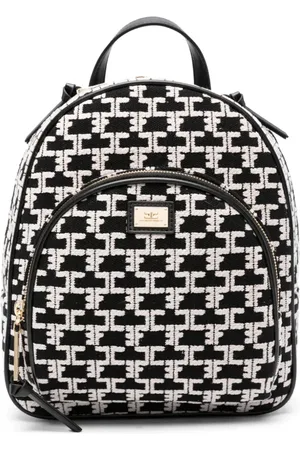 Elisabetta Franchi Sac à dos à plaque logo