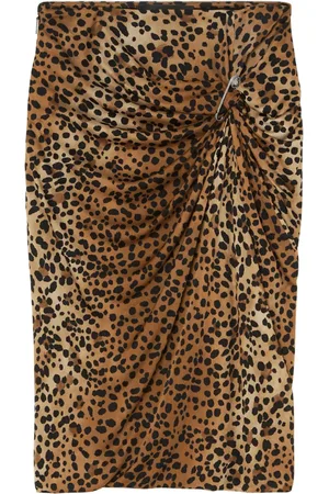 VERSACE Minijupe à imprimé léopard