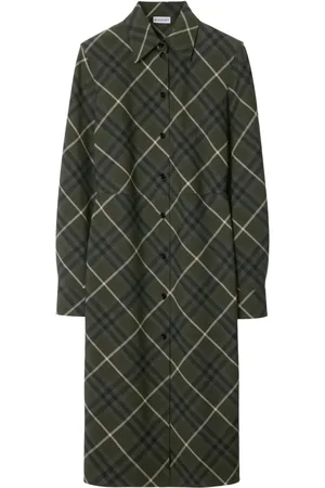 Burberry Robe-chemise à carreaux