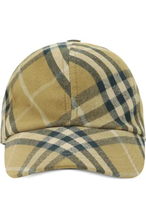 Burberry Casquette en coton à carreaux
