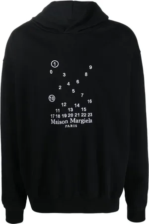 Maison Margiela Hoodie en coton à logo brodé