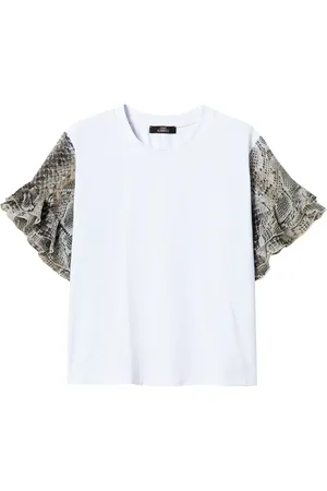 Twin-Set T-shirt à imprimé peau de serpent