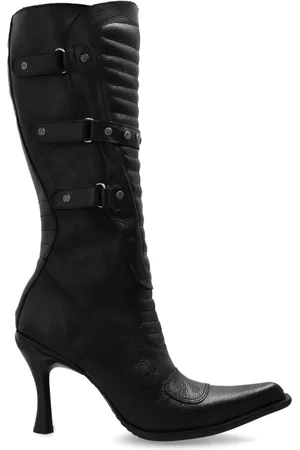 Vetements Bottines en cuir à détails de clous