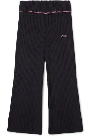 OFF-WHITE Pantalon Off Stamp en maille nervurée