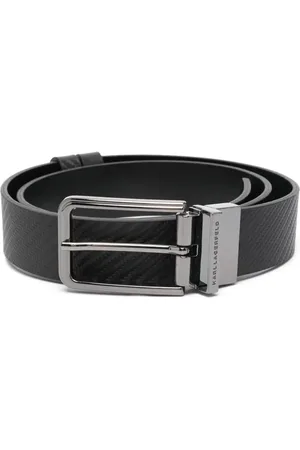 Karl Lagerfeld Ceinture en cuir à design réversible