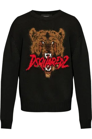 Dsquared2 Veste à logo en intarsia