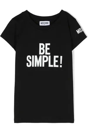 Moschino T-shirt en coton à slogan imprimé