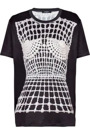 Balmain T-shirt à imprimé trompe l’œil