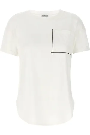 Brunello Cucinelli T-shirt à ornements métalliques