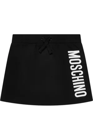 Moschino Minijupe évasée à logo imprimé