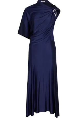 Paco rabanne Robe mi-longue à design drapé
