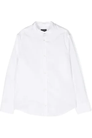 FAY Chemise en coton à logo brodé