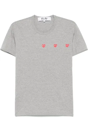 Comme des Garçons T-shirt en coton à imprimé coeur