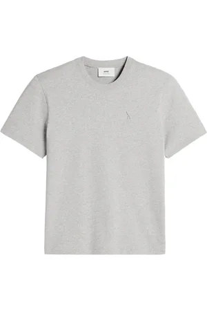 Ami T-shirt nervuré à logo brodé
