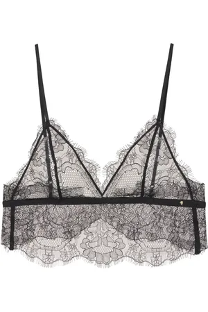 ANINE BING Brassière Lace à ourlet festonné