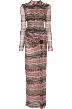 Missoni Robe longue à motif de chevrons